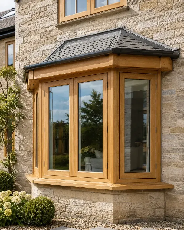Woodgrain Windows on a Scottish property