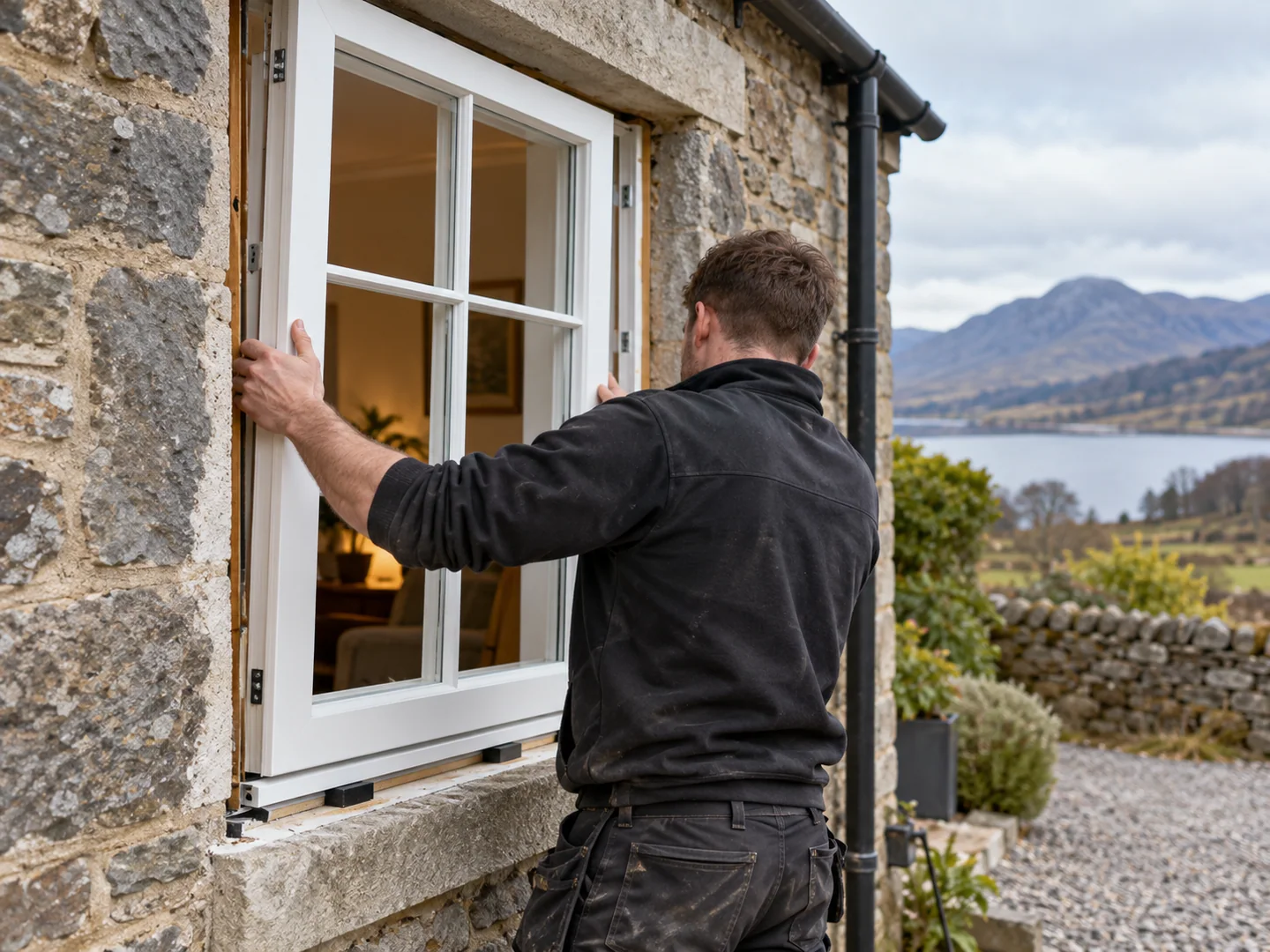 Professional fitting for replacement windows in Scotland