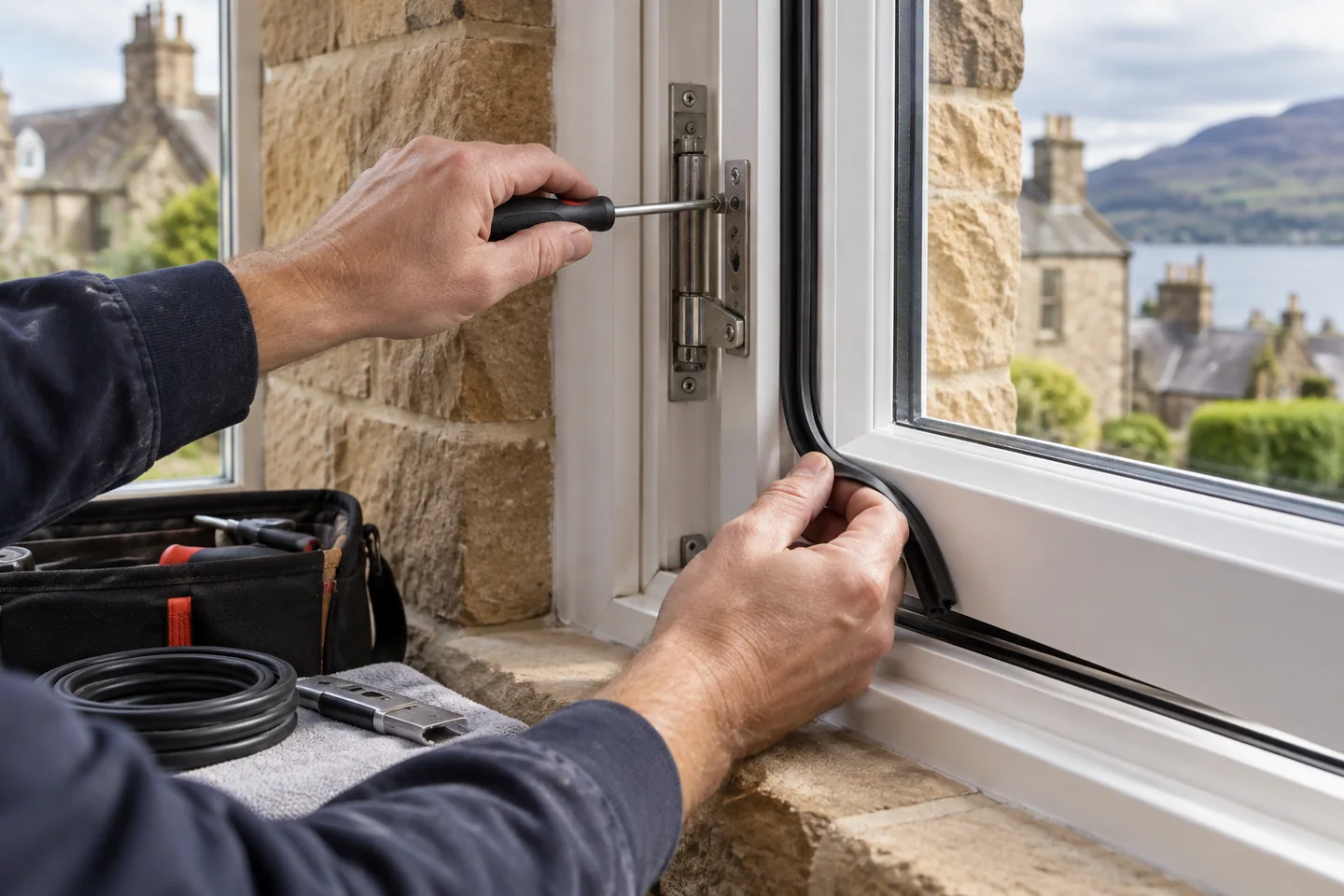 Window Repairs fitted to a Scottish home